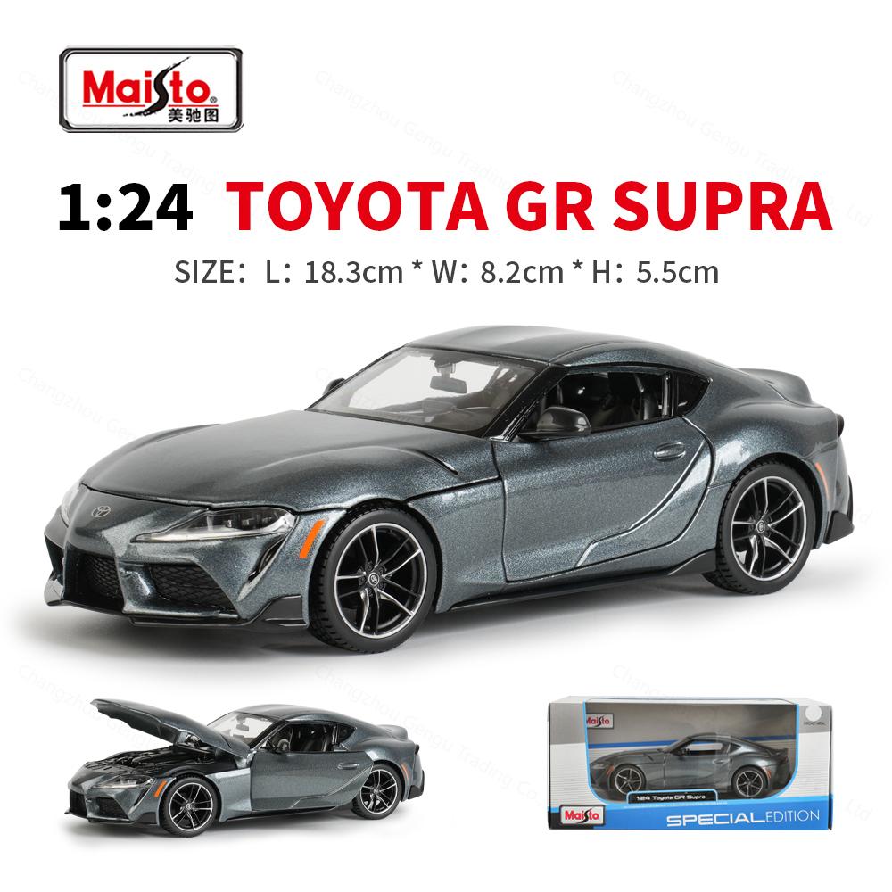 

Maisto 1:24 Toyota GR Supra Static Die Cast Vehicles Collectible Model Car Toys сірий