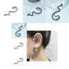 Trendy Exaggerated Snake Ear Cuffs For Women Edgy Alloy Metal Ear Wraps