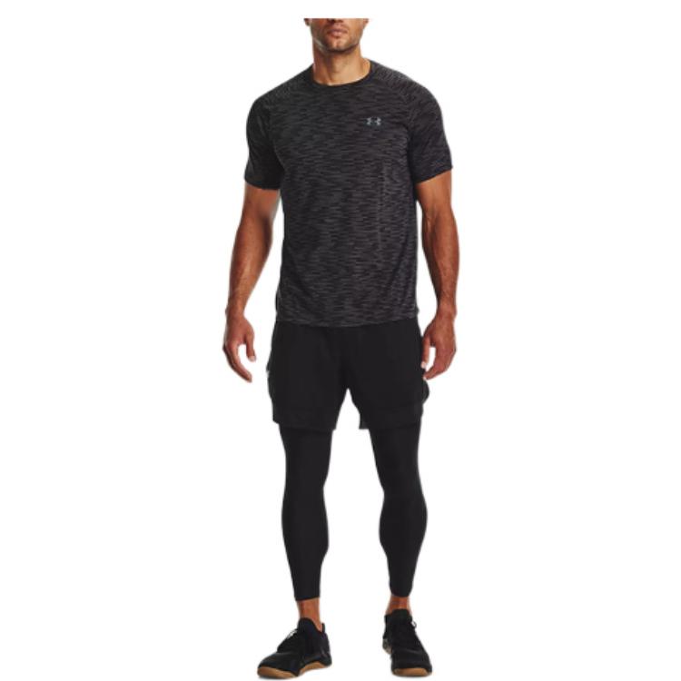 Under Armour Tricou cu logo imprimat Bărbați Topuri Negru 1366140-001