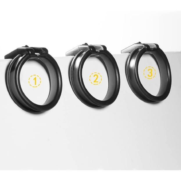 Male Chastity Device Kit with Penis Belt Cock Ring Cages Virginity Key and Lock Included,Short