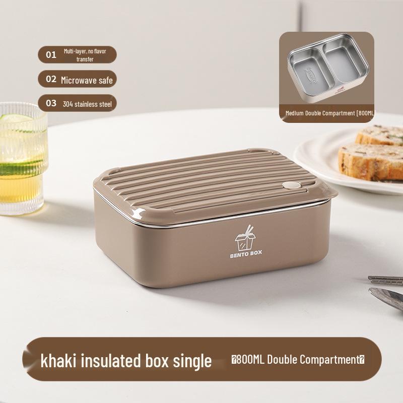 Large Capacity Microwaveable Stainless Steel Bento Lunch Box with Free Shipping