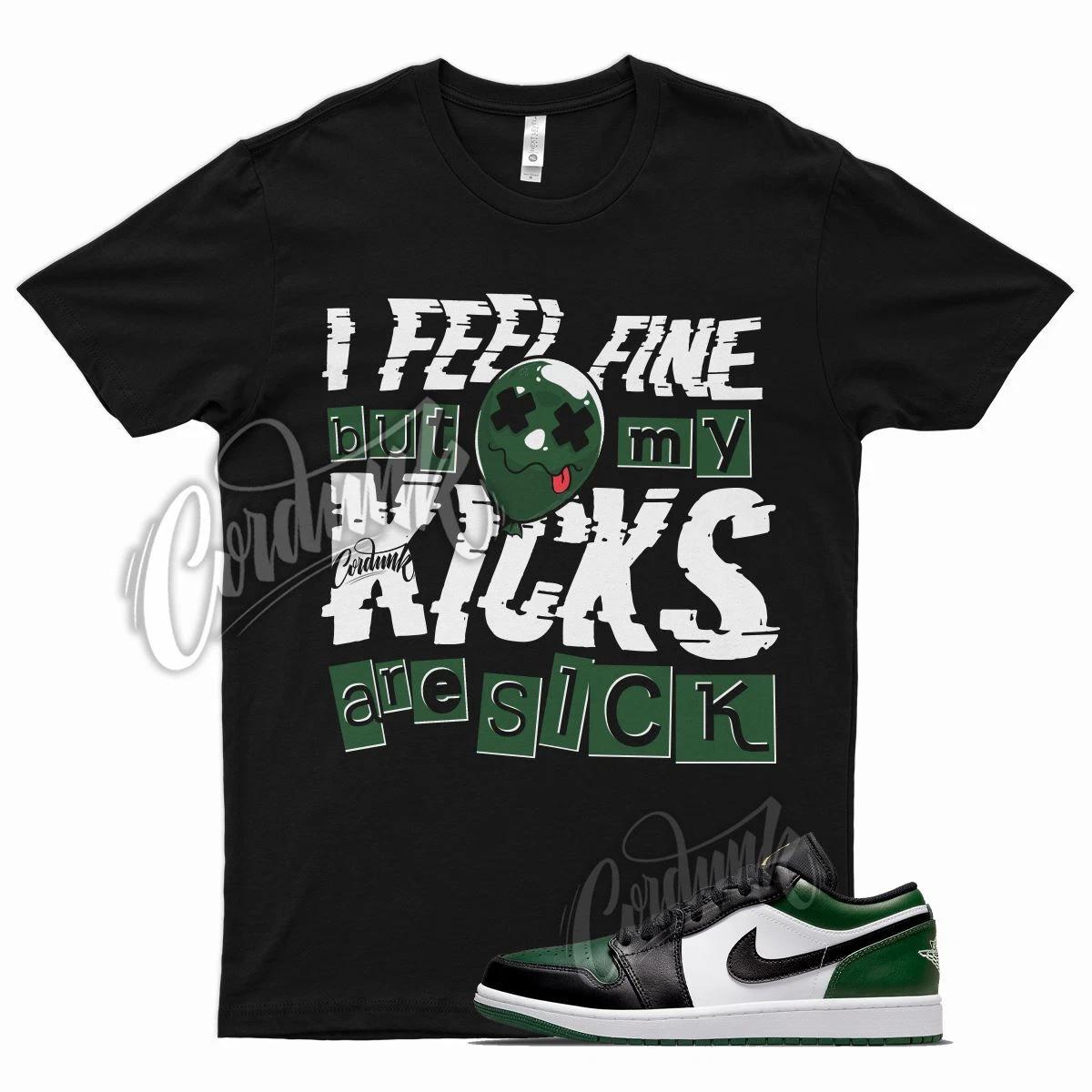 

Black SICK V2 T Shirt for Air J1 1 Green Toe Noble Pine Atlanta Plus Oregon 3XL
