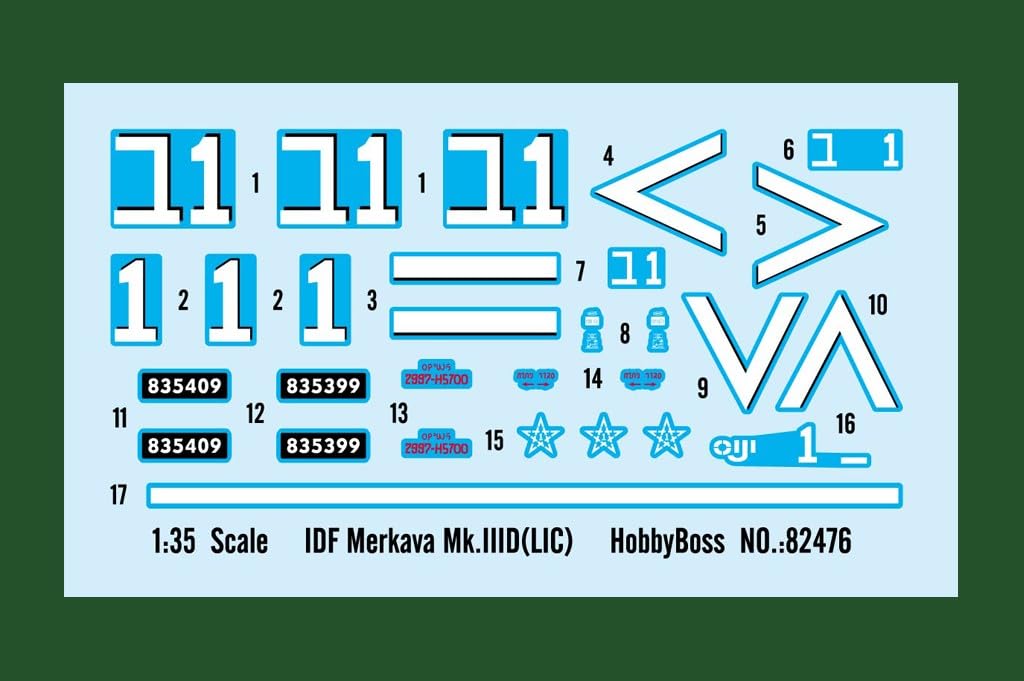 Hobby Boss 1/35 Fighting Vehicle Series Merkava Mk.IIID LIC Plastic Model