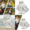 Adorable Wizard Snowy Owl Plush Toy Soft Stuffed Doll For Kids Christmas Gift