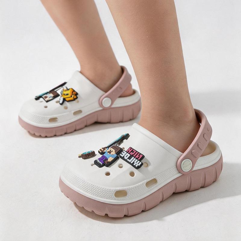 Boys Summer Hole Shoes Soft Sole Kids Slippers Sandals