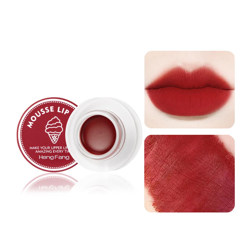 HengFang Jelly Mousse Waterproof Long-Lasting Mousse Lip Mud 1.8G