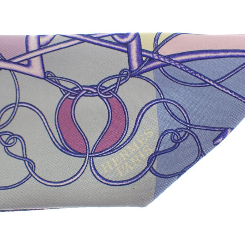 HERMES  H063101S_08  Scarf Purple Silk Women