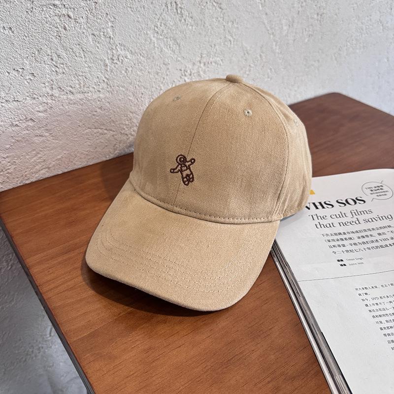 Astronaut baseball cap women's spring summer cute sunshade wide brim hard top showing face small cap casual versatile hat