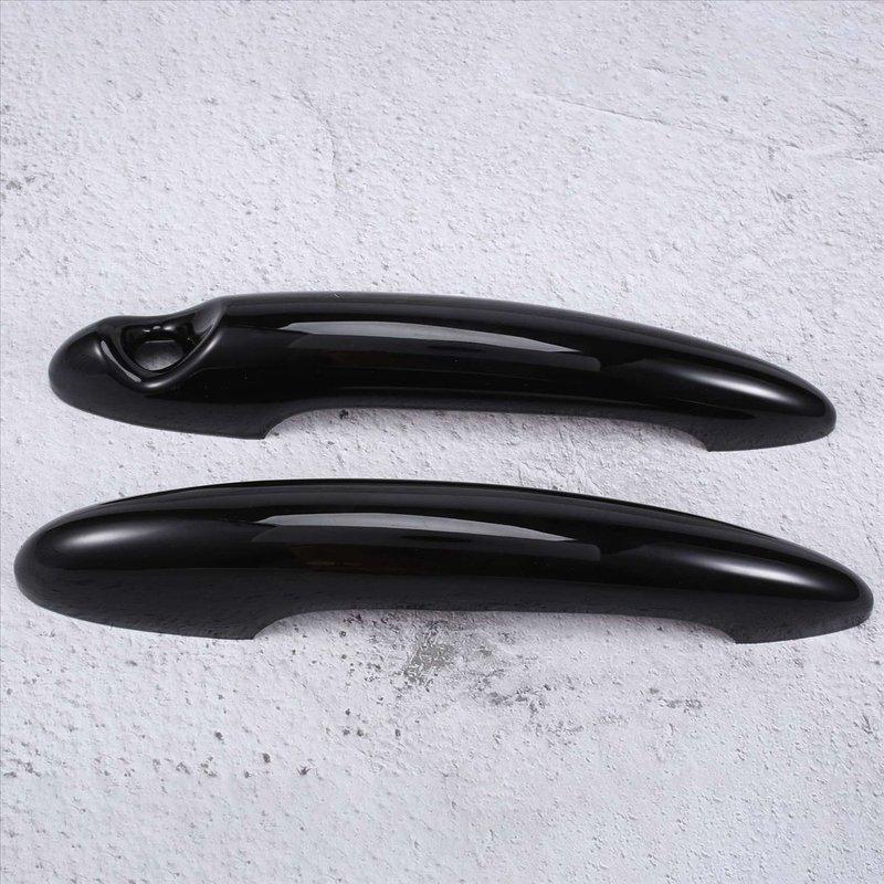 DT08 2 Pcs ABS Black Door Handle Cover for MINI Cooper S R50 R53 R56