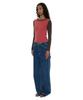 PARTIMENTO WOMEN Pwc Colorblock Baby Long Sleeve Tee_Brick