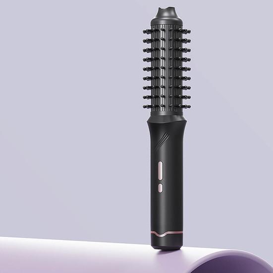 Cordless Hair Curling Iron Brush 3-in-1 Hair Curler Straightening Brush 5000mAh Thermal Hair Brush 3 Temperature Curling Wand for Women