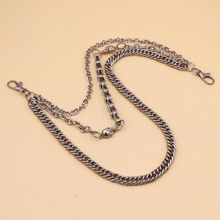 Punk Side Chain Trendsetting Halloween Cobweb Pant Jewelry Layered Body Chain Trousers Street Clothing Accessories