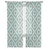 Ukrainian Ornament Sheer Curtains for Living Room Transparent Tulle Window Treatments Bedroom Kitchen Home Decor Veil Drapes