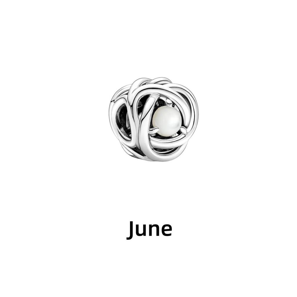 Neuer Kupfer Dezember Vogelnest Herz Anhänger mit buntem Zirkonia Anhänger Charm Perle Armband DIY Feinschmuck Zubehör