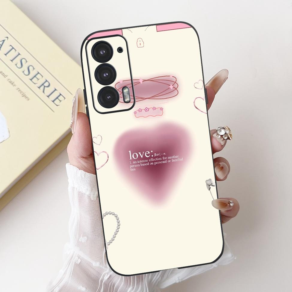 For Edge 20 20Pro 20Lite Phone Cover For Motorola Edge 20 Pro Case Silicone Luxury Fashion Love Cute Cat Girl Funny Cool Painted