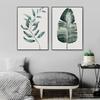 Nordic Minimalist Tropical Plants Poster Watercolor Leaves Canvas Painting Wall Art Picture for Modern Home Living Room Decor
