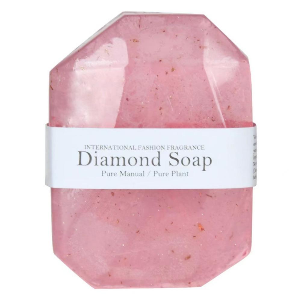 

1PC soap Diamond Handmade Soap Souvenir Gem Soap Cleansing Essential Oil Gold Foil Soap