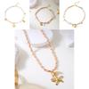 Beach Theme Necklace With Butterfly Bow Flower Starfish Umbrella For Women Summer Accessories