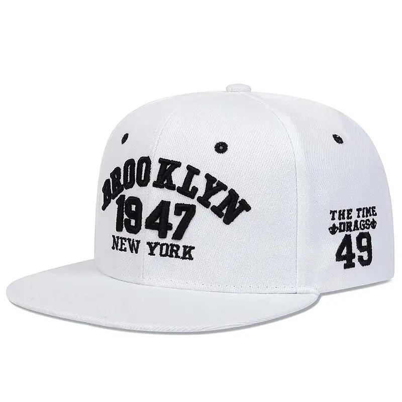 Brooklyn 1947 Embroidery Snapback Hat High Quality Baseball Cap Men s Versatile Pattern Casual Adjustable Hip Hop Sports Hat Adjustable&Adult