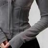 Women's Chic Lace-Up V-Neck Long-Sleeve Slim Fit Fleece Top