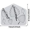 Fan Leaf Silicone Mold Flamingo Tropical Leaf Fondant Molds Cake Decorating Tools Cupcake Topper Candy Resin Clay Chocolate Gumpaste Mold