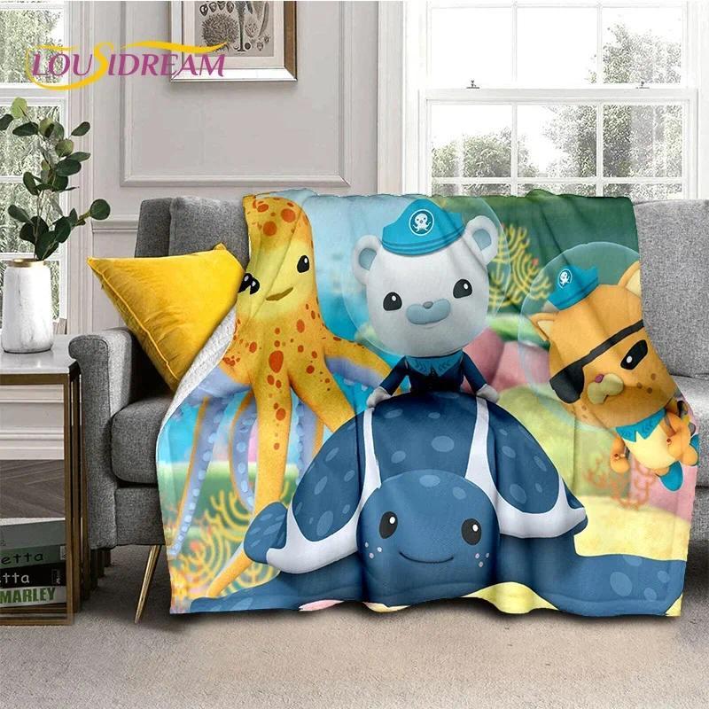The Octonauts Barnacles Cute Cartoon Soft Blankets,Keep Warm Flannel Throw Blanket for Picnic Beds Sofa Home Custom blankets