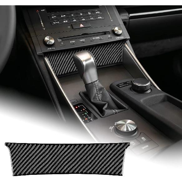 AIRSPEED Car Center Console Button Frame Cover Carbon Fiber AC Control Panel Interior Trim Accessories for Lexus IS250 IS300 IS350 IS200T 2013-2019,
