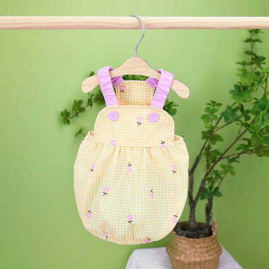 Pet Dress Suspender Type Classic Plaid Fashion Print Soft Texture Skin-touch Dress Up Comfortable Puppy Clothes Princess Dress Daily Life Wearing