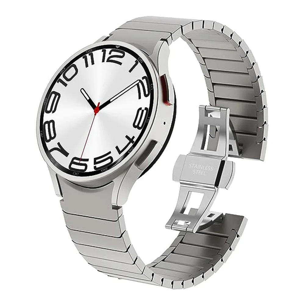 Armband für Samsung Galaxy Watch 6 Classic 47mm 43mm Band 4 42 46mm ohne Lücken Edelstahlarmband für Watch4 5 Pro 44mm 40 45mm