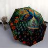 1pc Peacock Garden Artwork Automatic Folding Umbrella. casual outdoor accessory, for all seasons yy250924067