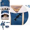Get Hololive Gawr Gura Cosplay Costume Shark Jacket Outfit With Fish Tail Role Play