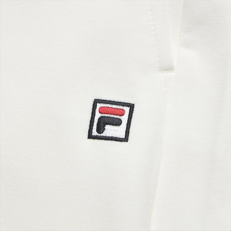 FILA White Fashion Simple Classic Retro Casual Versatile Comfortable Wide Leg Knitted Sports Pants Women bottoms Cloud-Mushroom-White F51W623601FWT