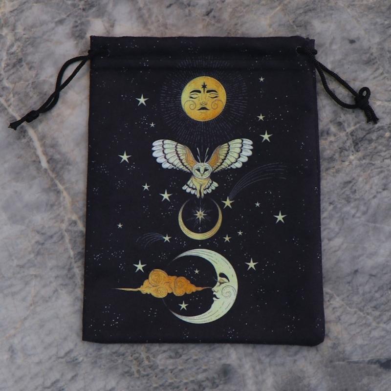Samt Kordelzugbeutel Tarot Orakelkarten Runenbeutel Geschenktasche Schmuckbeutel
