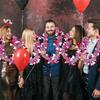 4 Strings Total 26.4 ft Valentines Tel Garlands - Each 6.6 ft Metallic Fringe Garland with Hearts Hanging Glitter Streamers for Wedding, Engagement,