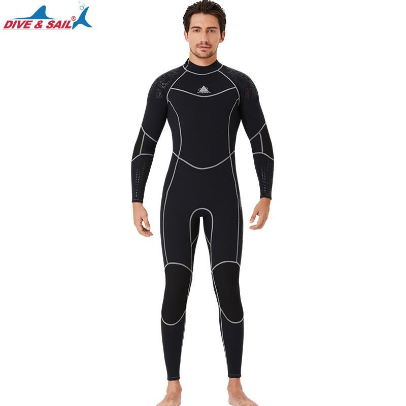 3mm Neoprene Wetsuit Men Women Thermal Insulated Diving Surfing Swimsuit Cold Water Use