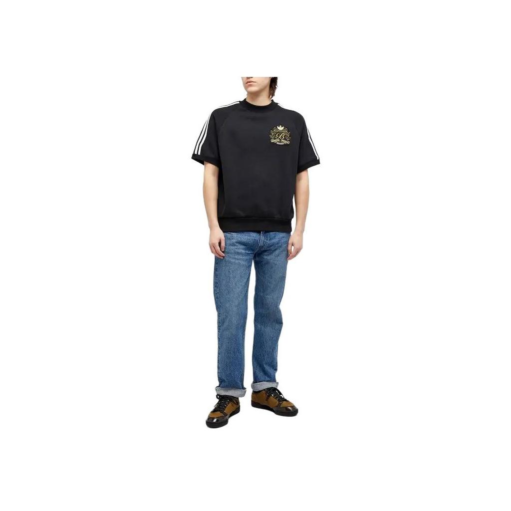 adidas x Blondey Tee Crew Black/White Unisex Tops IK9612