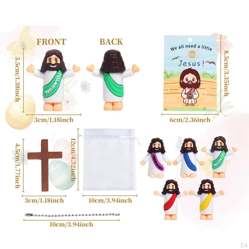 Jesus Figurines for Pocket Play, Religious Statues Easter And Sunday School