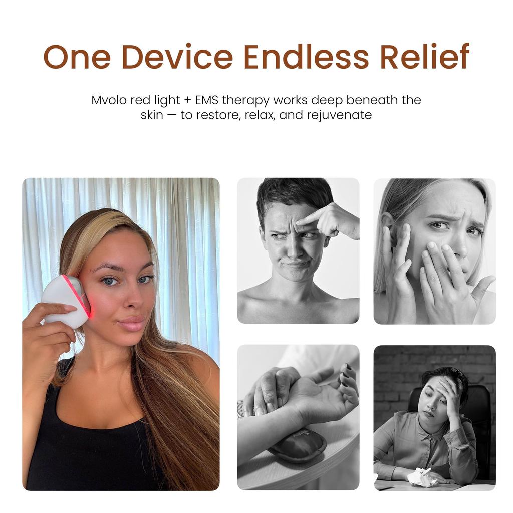 Mvolo® EMS Gua Sha - Skin Rejuvenation Device - Facial Massager - Beauty Tool - Skincare
