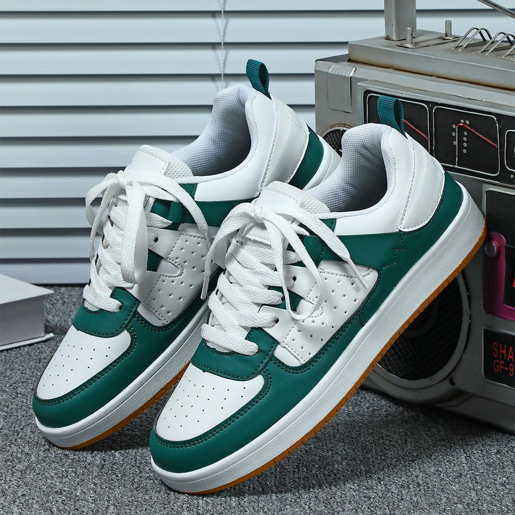 Women Chunky Shoes Trendy Platform Shoes Classic Board Shoes Men PU Leather Casual Sneakers for Outdoor Walking Traveling Jogging