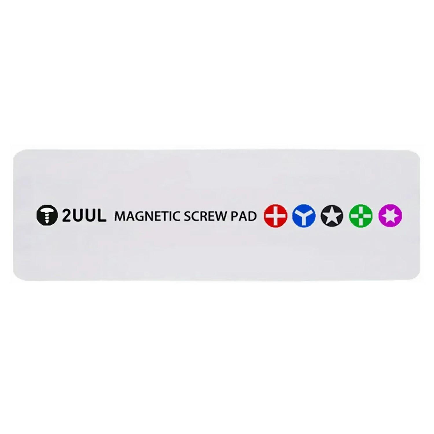 

2UUL ST93 14x3.5cm Magnetic Screw Pad Accessories Organizer Mat for Phone Repairing Type A