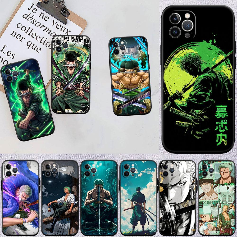 FM45 One Piece Zoro Soft Shell Phone Case for Redmi Note 13 14 Pro+ Plus A3 A3X 13X 13C 13R 14S 14C 14R