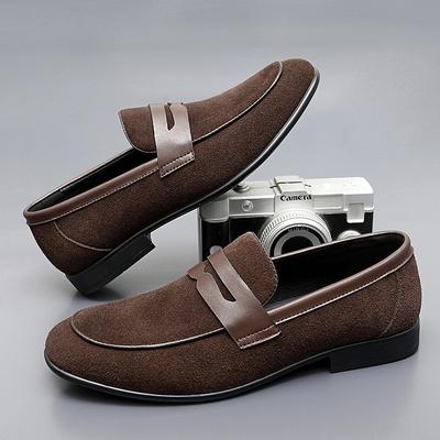 Mode Leder Herren Freizeitschuhe Slipper Luxusmarke Herren Loafer Outdoor Wildleder Mokassins Atmungsaktive Loafer Fahrschuhe für Herren