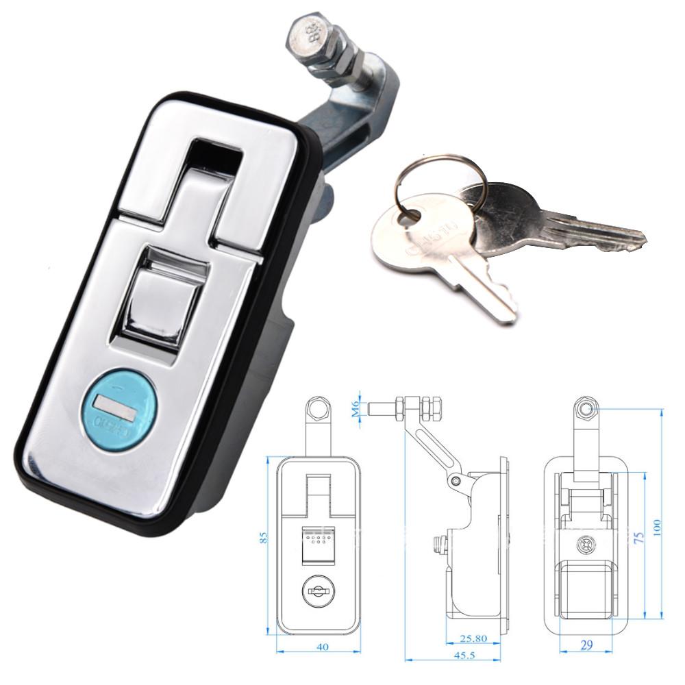 

HD 1/4Pcs Compression Flush Mount Push Locks Latch RV Car Lock Recessed Mounted Compression Latch For Trailer Camper Toolbox 1PC Type 1