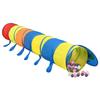 3107762 vidaXL Tunnel de jeu pour enfants avec 250 balles Multicolore 245 cm