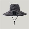 Solar Powered Cooling Hat With Solar Fan Adjustable Fan Breathable Neck Flap For Outdoor Fishing Camping Hiking