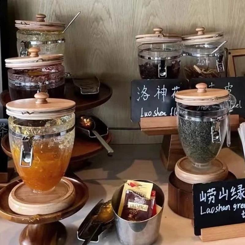 Transparent Plastic Kitchen Coffee Bean Cup – Airtight Sealed Storage Jar Container