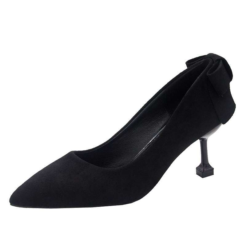 Red suede wedding shoes women's heel bow high heels fairy style with Xiuhe bridal shoes green shoes