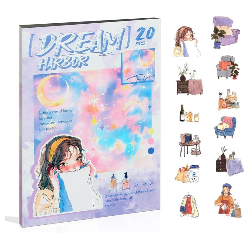 

Women Journal Sticker Book, PET People Stickers For Journaling, Scrapbook, Junk Journal Supplies Dream Harbor