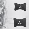 1Pcs Car Seat Headrest Auto Logo Neck Waist Pillow For Mitsubishi Ralliart Lancer Mirage ASX Pajero Outlander Jinxuan Ex