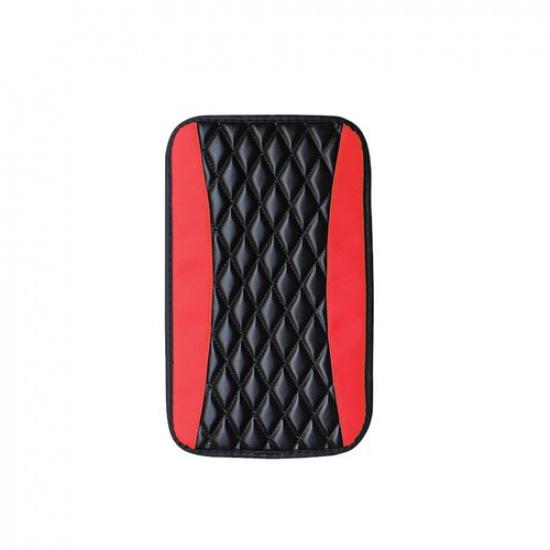 Black&Red Car Central Armrest Box Console Cover Pad For Car Interior Accessories